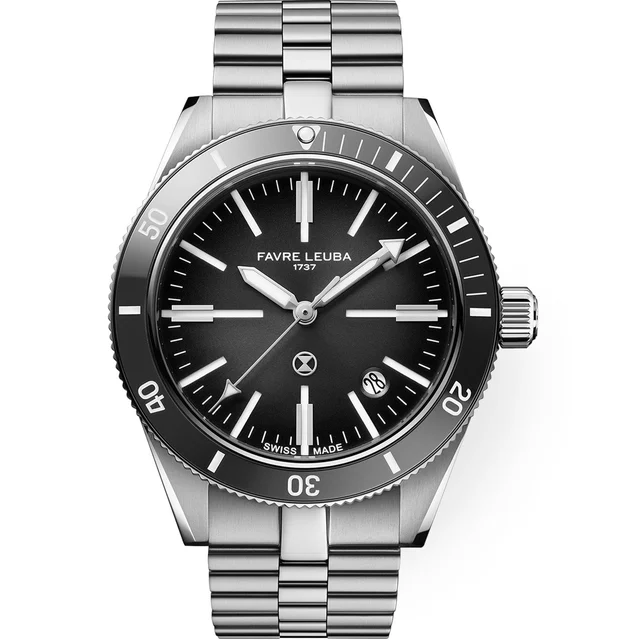 Favre Leuba Deep Raider Renaissance Grey Dial on Bracelet 00.20308.101.06.200 kol saati