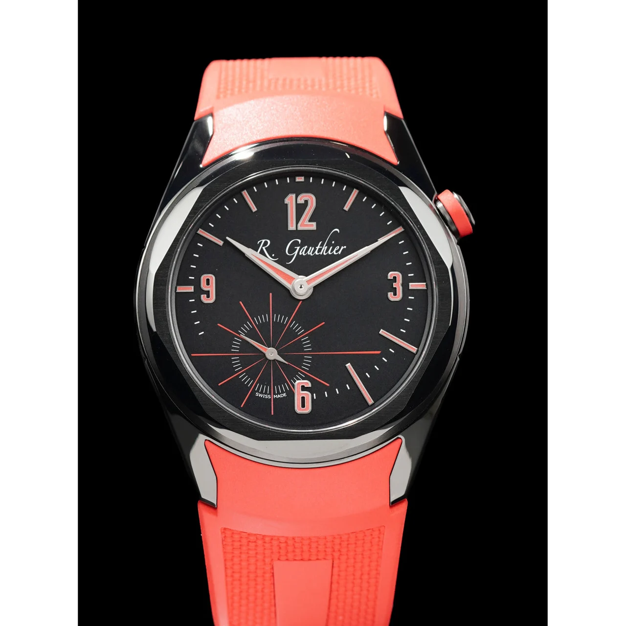 Romain Gauthier Titanium Edition Two Red 210000077718 41 mm kol saati