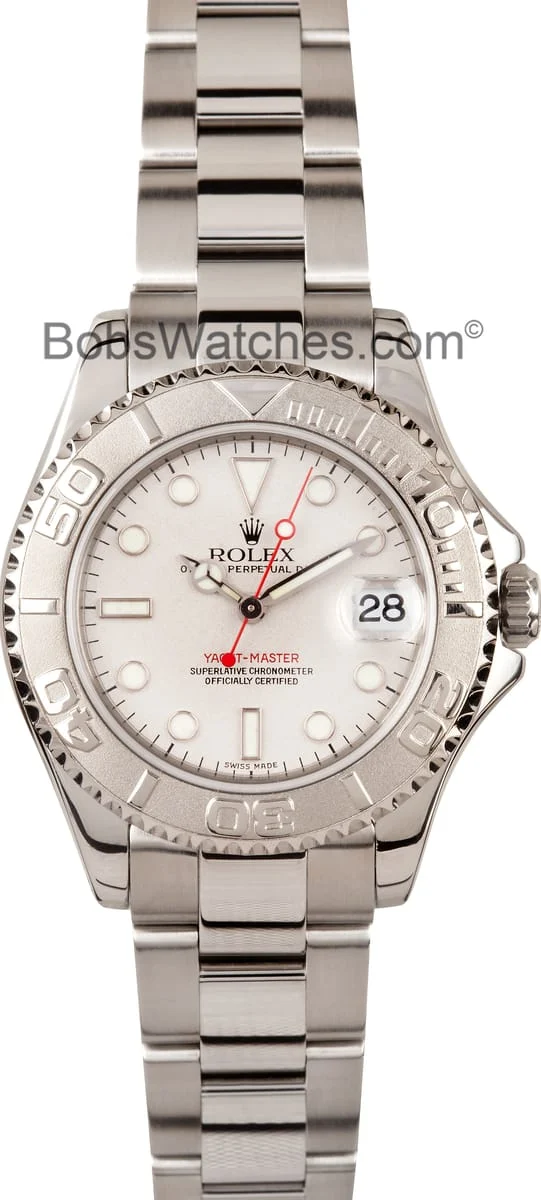 Rolex Midsize Yachtmaster Watch 168622 168622-GYSO 35 mm kol saati
