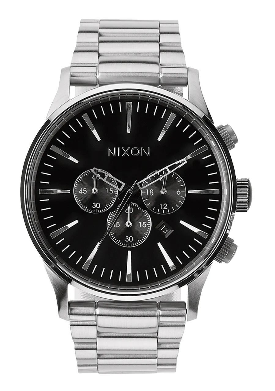 Nixon US Sentry Chrono - Black A1390-000-00 42 mm kol saati