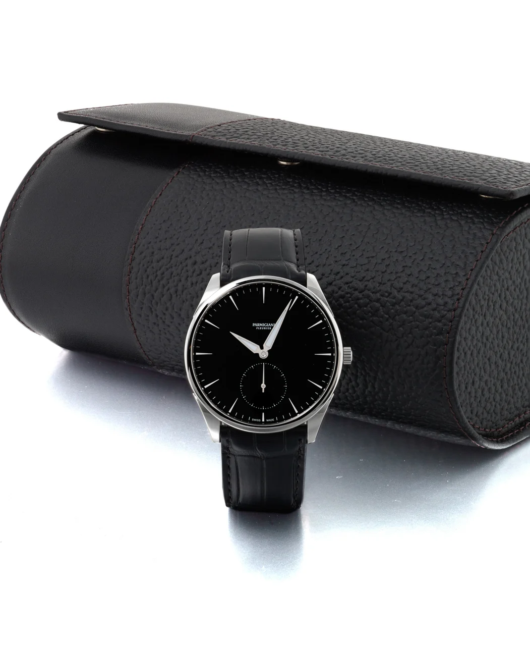Parmiagiani PARMIAGIANI, REF. PFC-288-000-1400, TONDA 1950, NEW OLD STOCK, STEEL kol saati