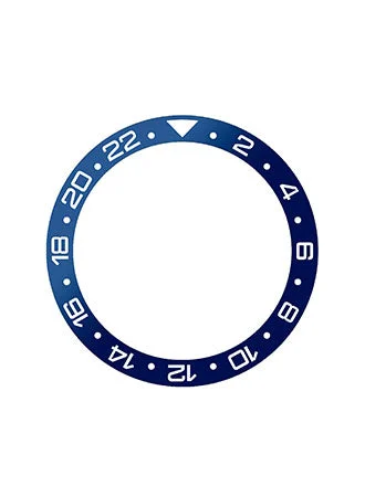 ST-Mods GMT Style Ceramic Bezel Insert Navy Blue GMTNBLU/SM/39 kol saati