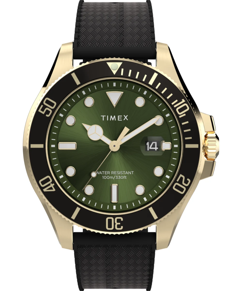 Timex Harborside Coast 44mm Synthetic Rubber Strap Watch TW2Y05300 44 mm kol saati