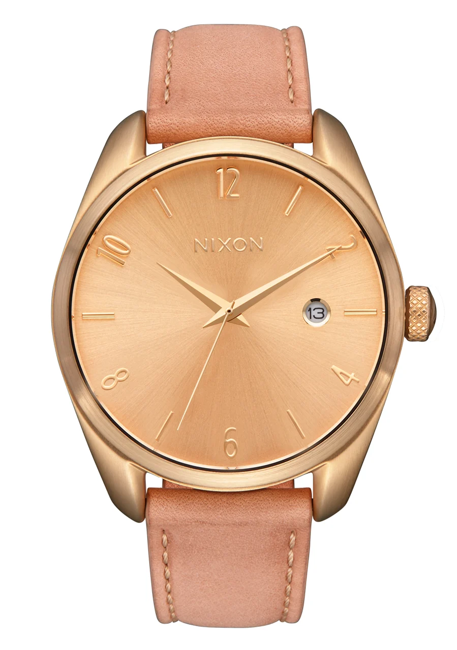 Nixon US Thalia Leather - Light Gold / Tan A1343-5085-00 38 mm kol saati