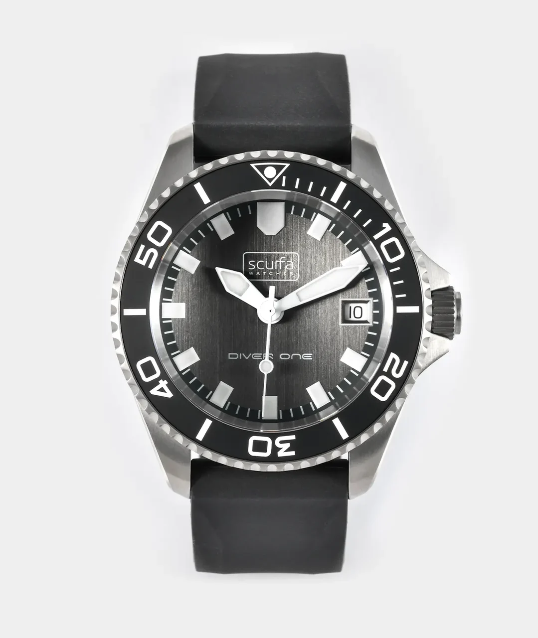 Scurfawatches D1-500-TITANIUM-BLACK-PROTO-DIAL-25 40 mm kol saati