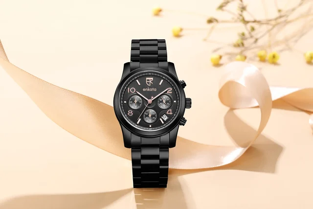 Enkatawatches Aurora III Black kol saati