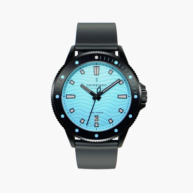Nordgreen Waves 40mm WA40BLSCBLTU kol saati