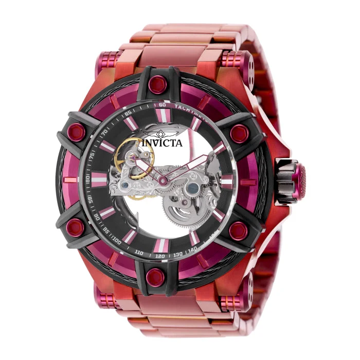 Invicta Bolt Phantom Automatic Watch - 52mm, Burgundy (50783) 52 mm kol saati