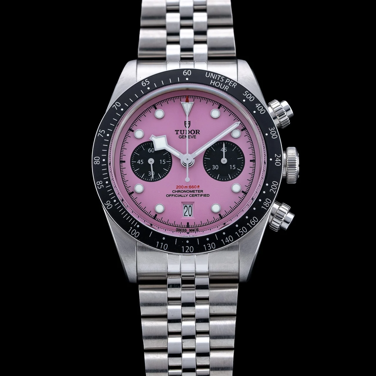 Tudor Black Bay Chrono Pink Dial 210009N30738 41 mm kol saati