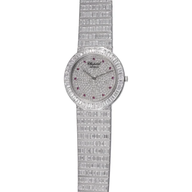 Chopard CHOPARD REF. 14-3031-WDB, 18K WHITE GOLD kol saati