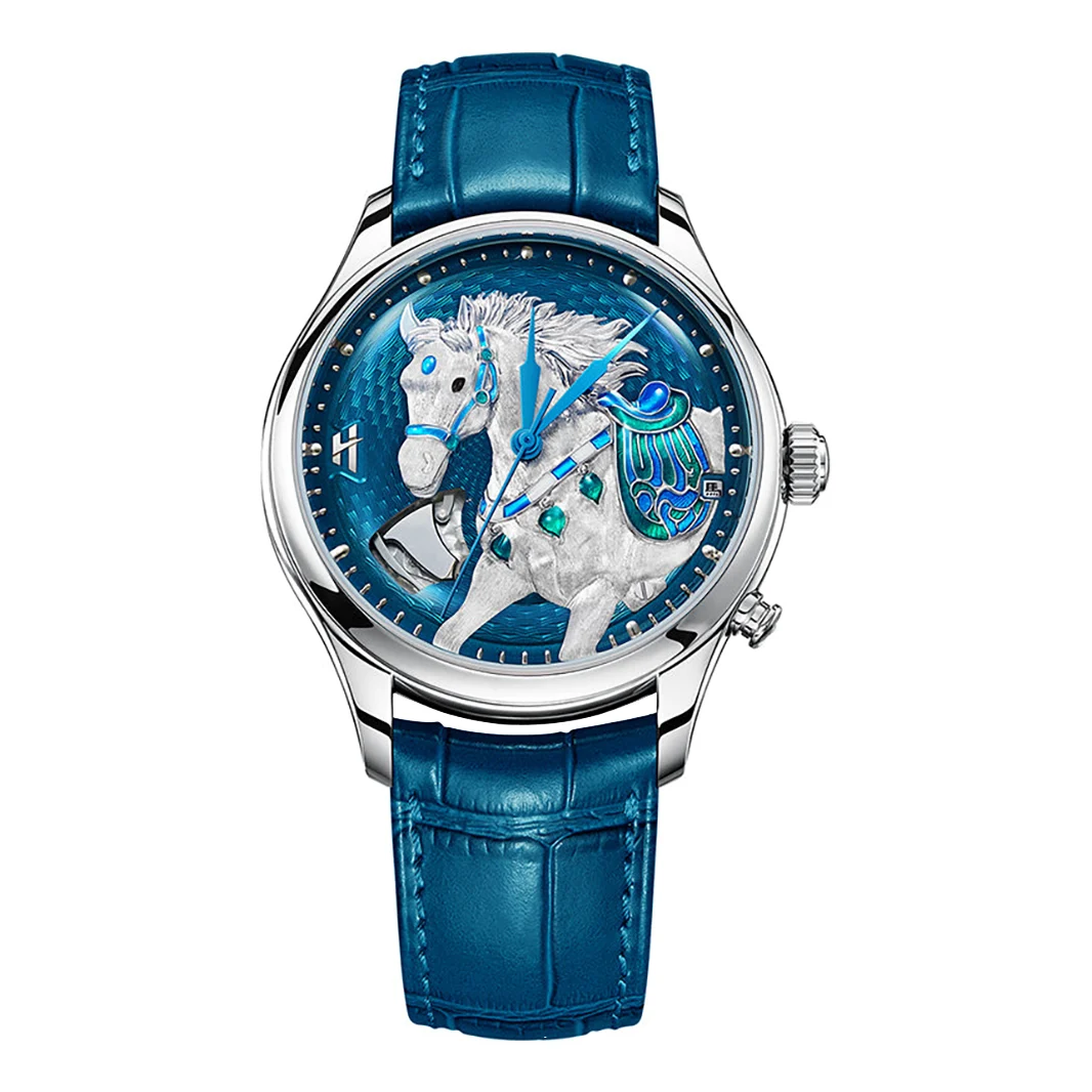 Lucky Harvey Lh.horse.blu 42 mm kol saati