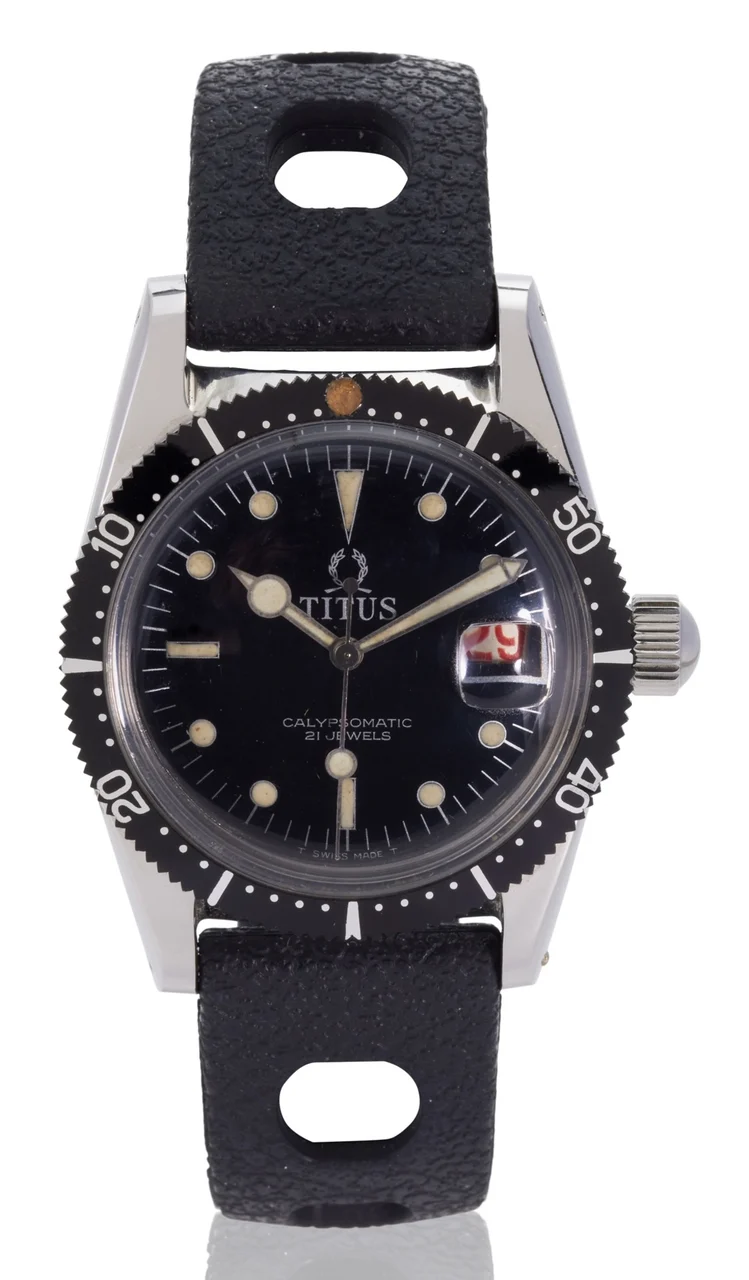Titus TITUS,REF. 5913, CLAYPSOMATIC, STEEL kol saati