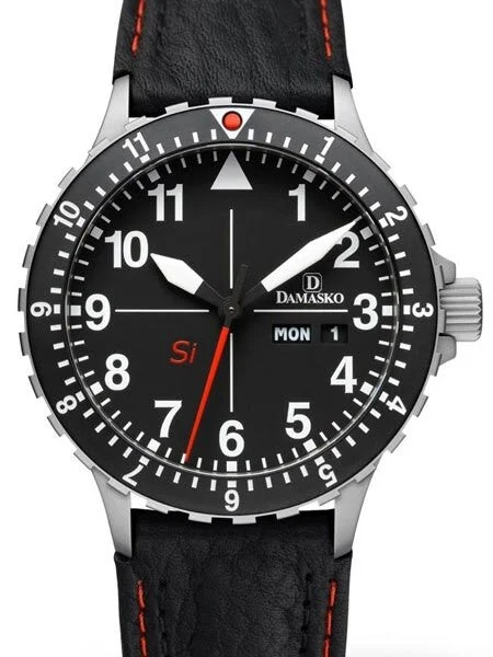 Damasko German Automatic Watch with a Rotating 12-Hour Bezel and Stainless Steel Case #DK10 DK10-12 44 mm kol saati