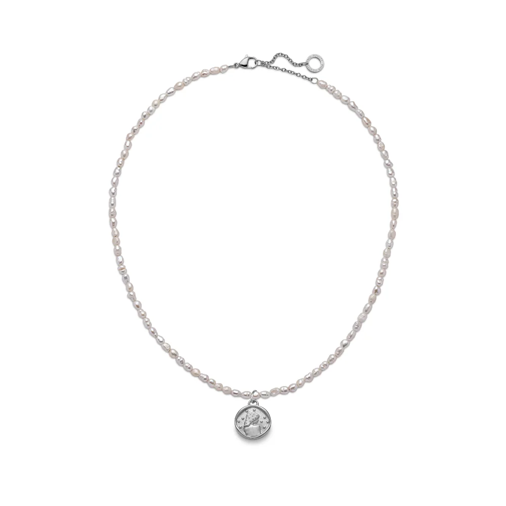 Default Set Virgo Charm und Halskette Silber PH-JE-1306 kol saati