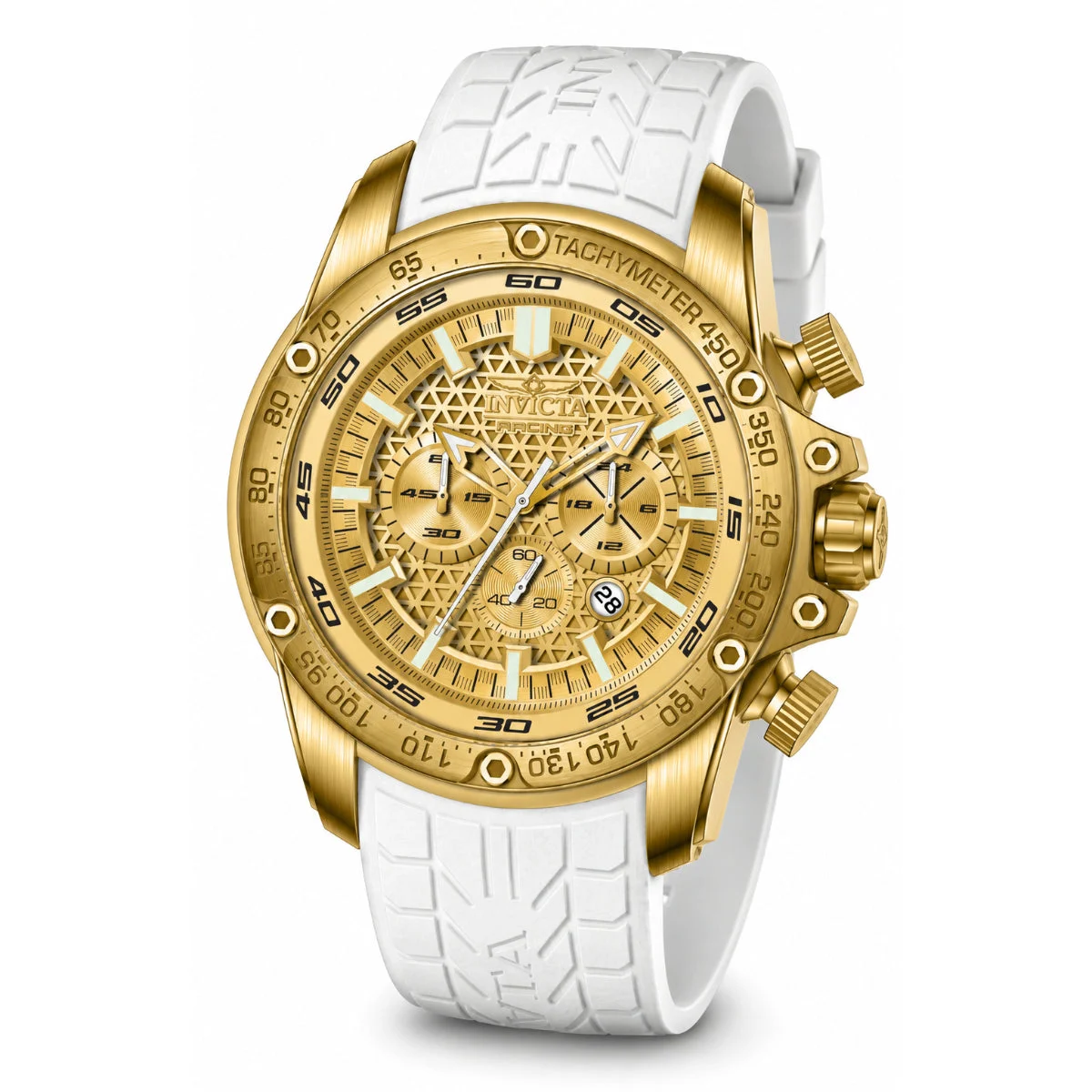Invicta Speedway Tarmax GTR Watch - 52mm. White (50316) 52 mm kol saati