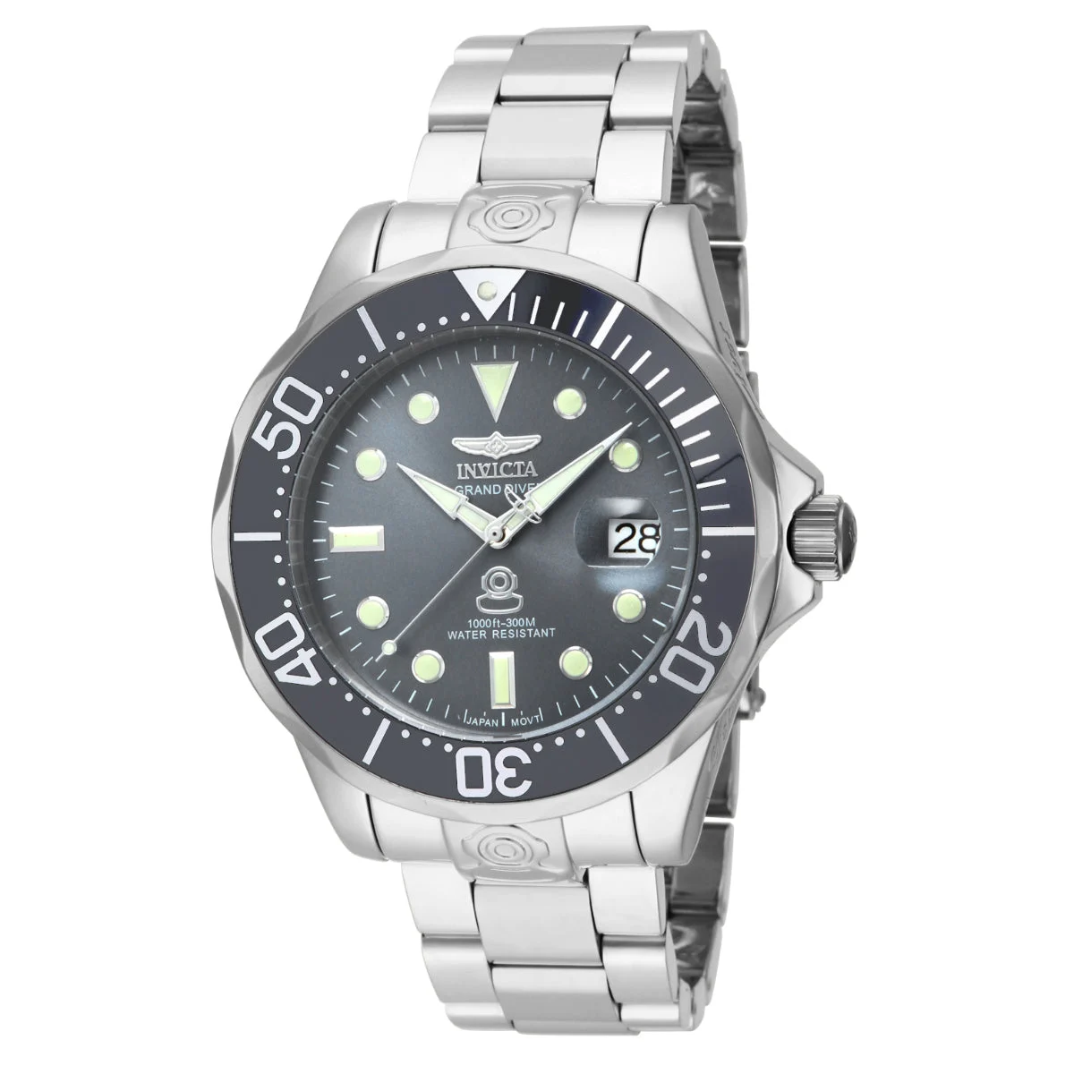 Invicta Grand Diver Deep Garrison Automatic Watch - 47mm. Steel (16037) 47 mm kol saati