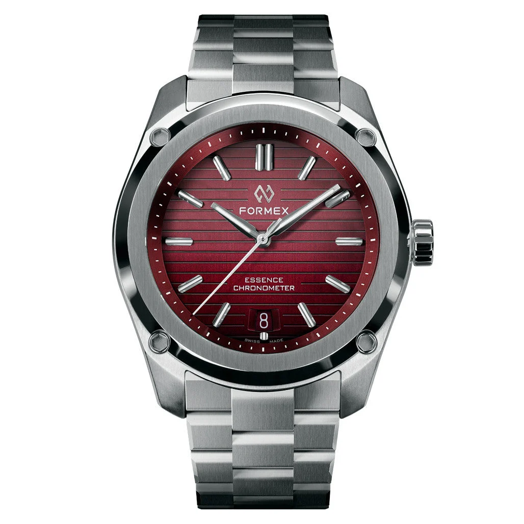 Formex Essence ThirtyNine Swiss Automatic Chronometer with Red Gamaret Dial #0333-1-6371-100 45 mm kol saati