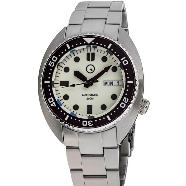 Islander Luminous Dial Automatic Dive Watch with AR Sapphire Crystal, and Luminous Ceramic