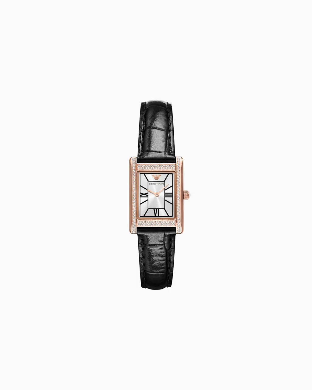 Emporio Armani Two-Hand Black Leather Watch AR11624 32 mm kol saati