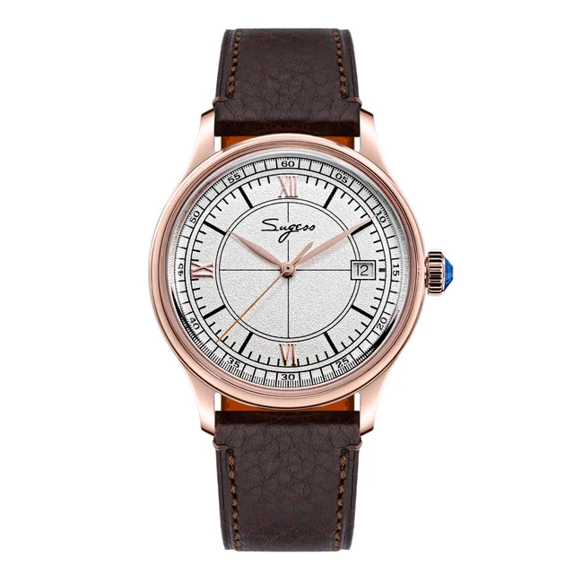 Sugess Heritage S455 Ivory Dial Rose Gold Automatic kol saati