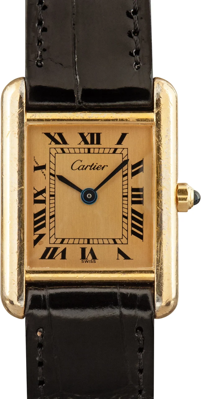 Cartier Tank Champagne Roman Dial 84918743 20 mm kol saati