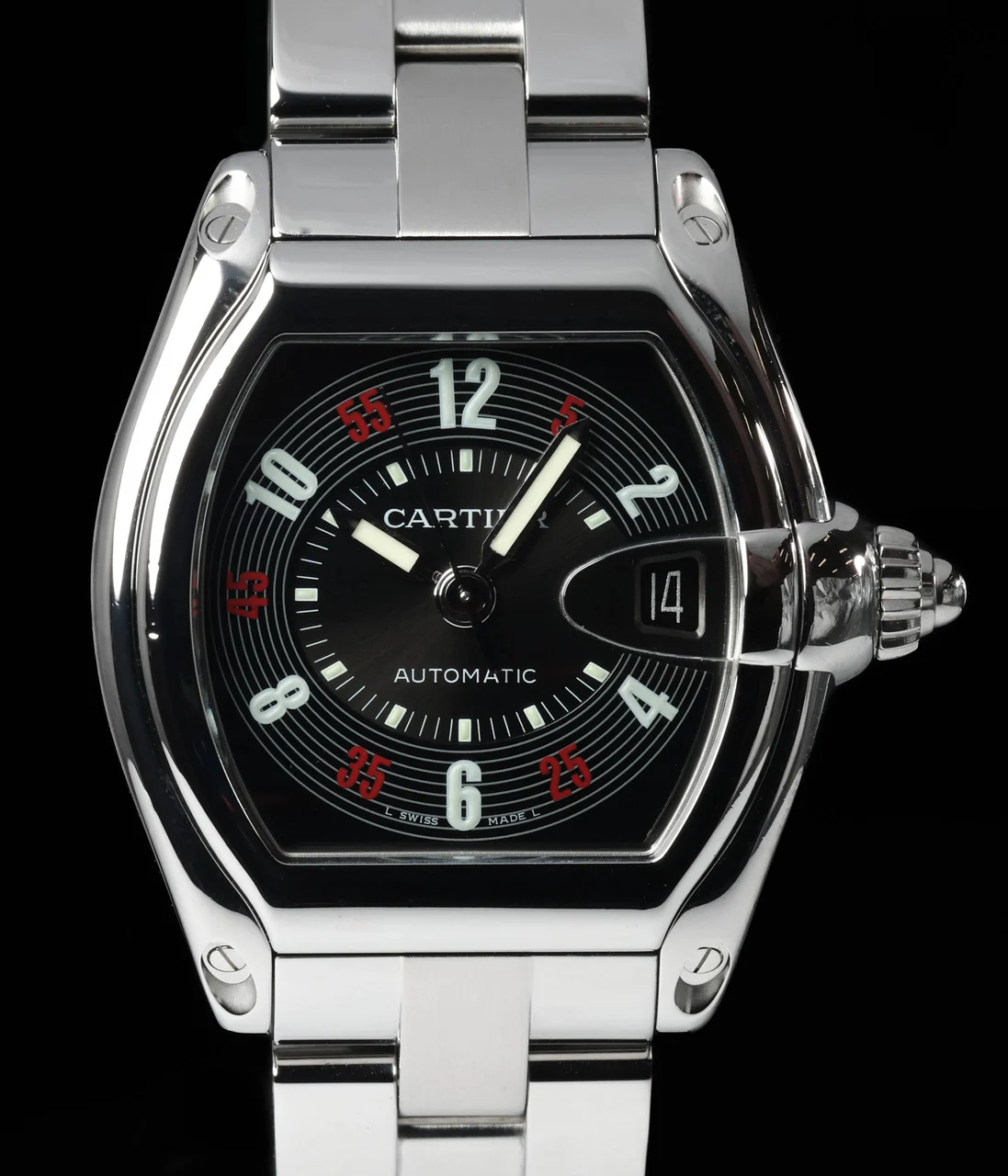 Cartier Roadster CARTIER-ROADSTER-LAS-VEGAS-ROULETTE-2510-2000s 38 mm kol saati