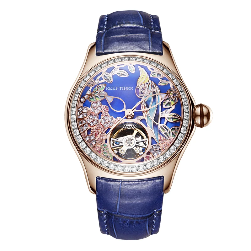 Reef Tiger Aurora Parrots RGA7015-08 38 mm kol saati