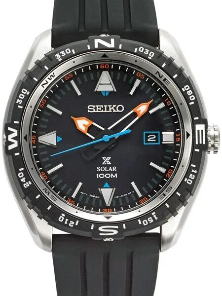 Seiko Prospex Solar Powered Sport Field Watch with Compass Bezel #SNE423 45.6 mm kol saati