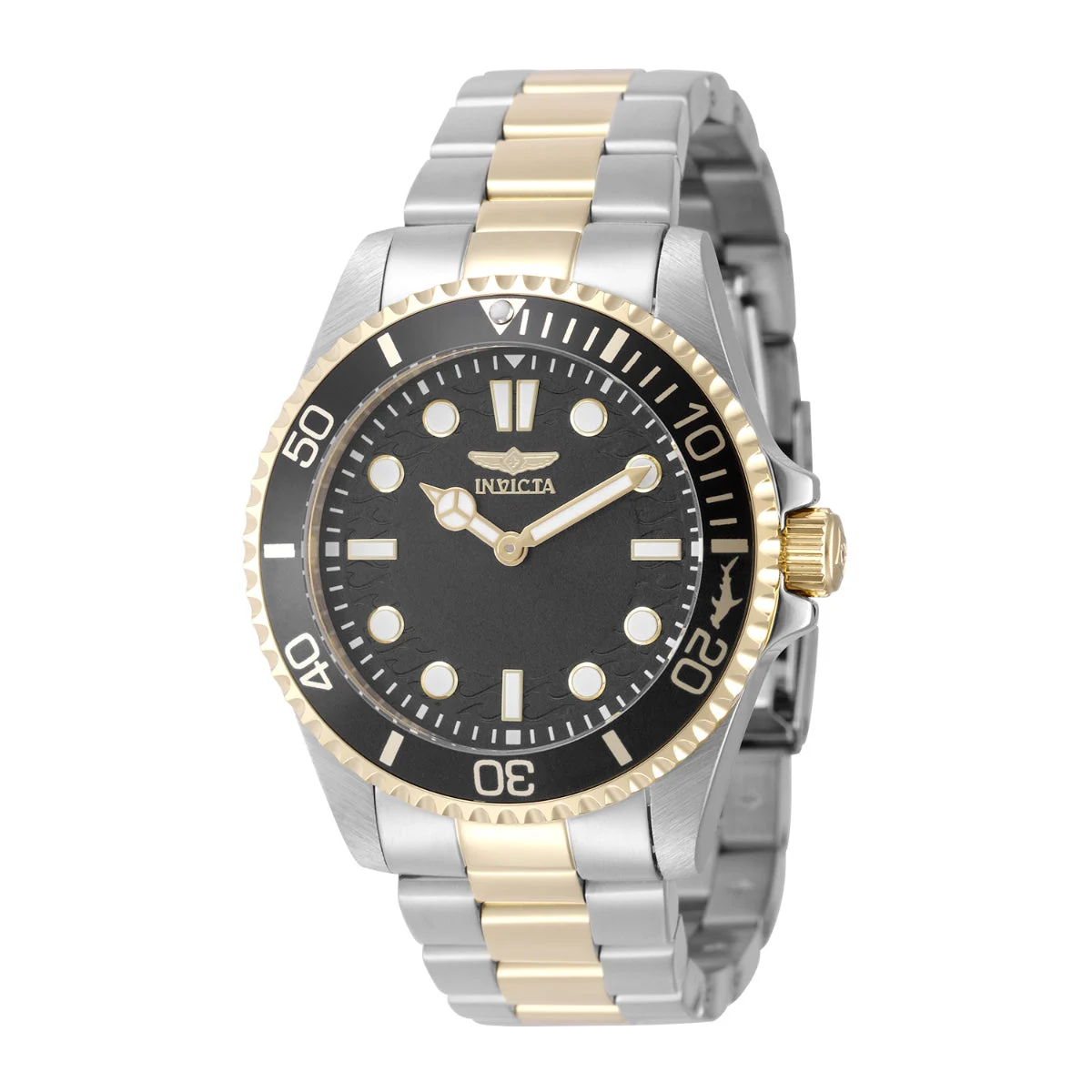 Invicta Pro Diver Crestcore Watch - 43mm. Gold. Steel (49706) 43 mm kol saati