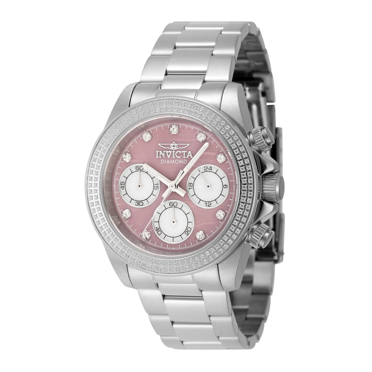 Invicta Elite Diamond 0.71 Carat Diamond Watch w/ Mother of Pearl Dial - 38mm. Steel (48756) 38 mm kol saati
