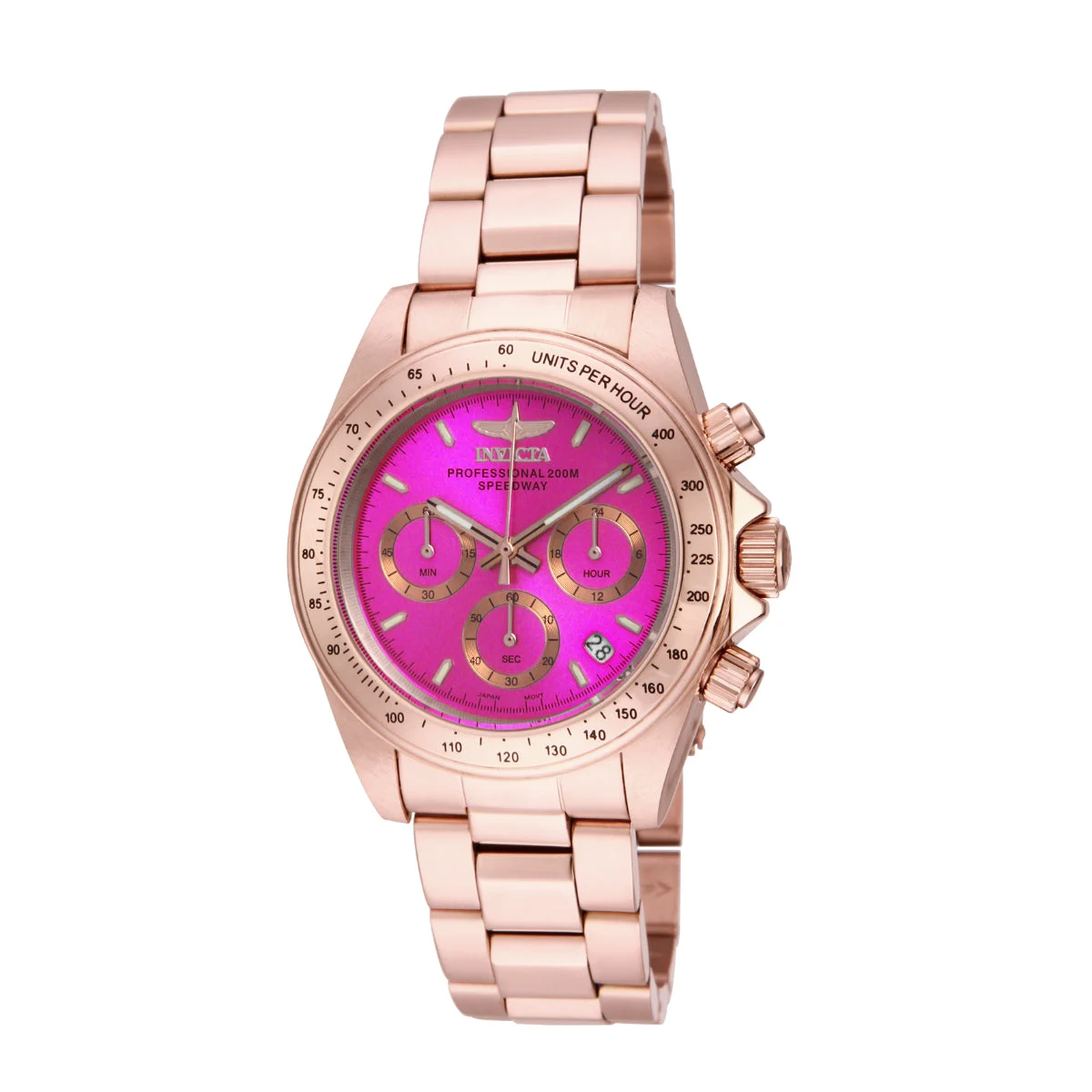 Invicta Speedway Torvane Watch - 39.5mm, Rose Gold (ZG-16657) 39.5 mm kol saati