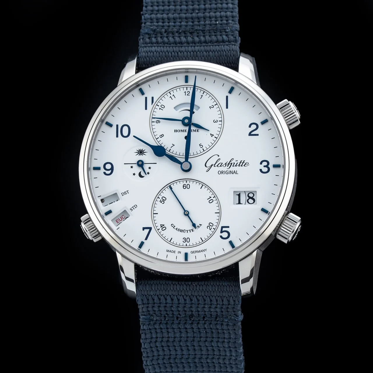 Glashutte Original Glashütte Original 1-89-02-03-02-64 Senator Cosmopolite Stainless Steel NAP210009N6951 kol saati