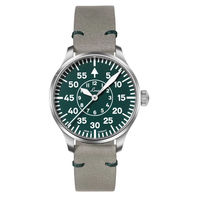 Laco Limited Edition Aachen Grun 39mm Watch #862190 kol saati