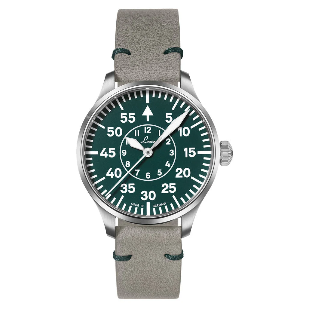 Laco Limited Edition Aachen Grun 39mm Watch #862190 39 mm kol saati