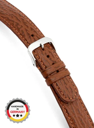 RIOS Grained Leather Ocean - Cognac - Shark Grained 6006/RI kol saati