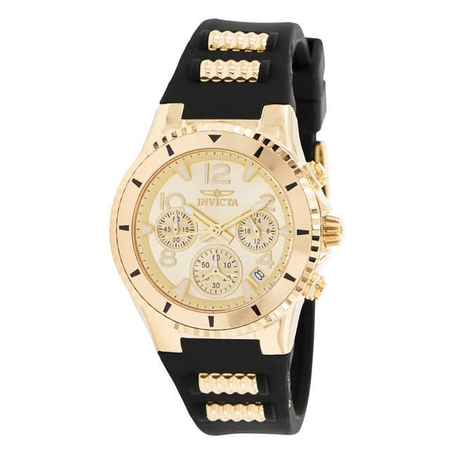 Invicta BLU Watch - 39mm, Gold, Black (36909) kol saati