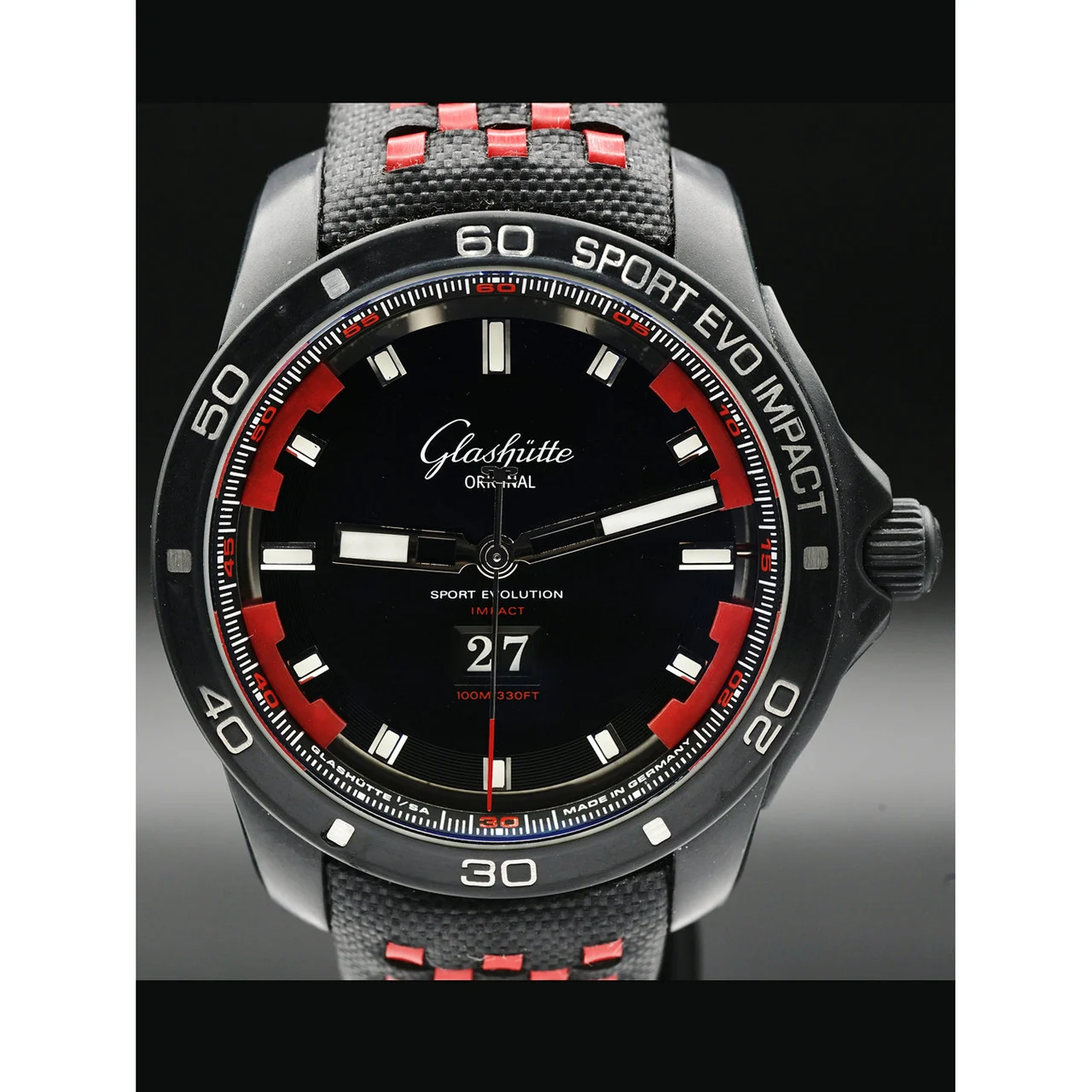 Glashutte Original Glashütte Sport Evolution Impact 39-47-16-16-54 210000010407 46 mm kol saati