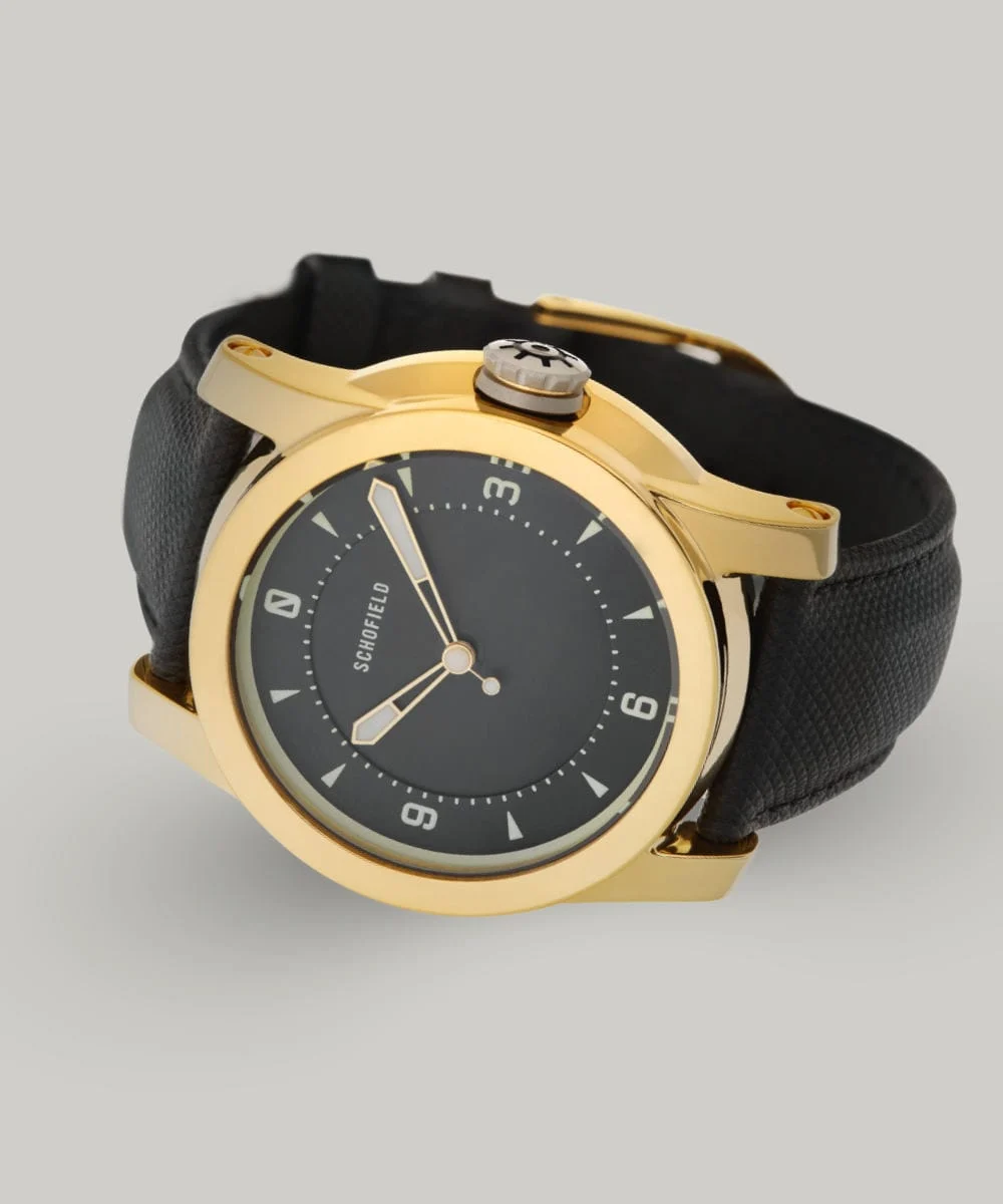 Schofieldwatchcompany treasure-watch-gold 44 mm kol saati