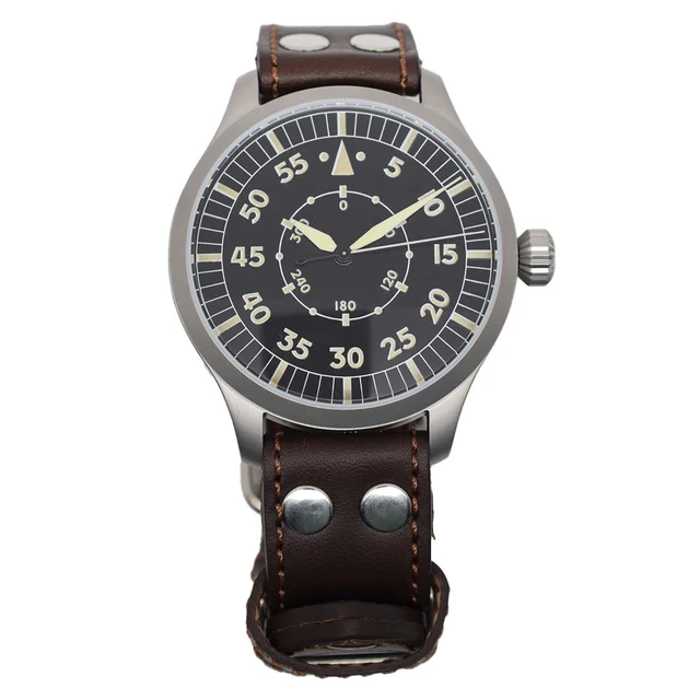 Aristo Messerschmitt 47mm Swiss Automatic Navigator Watch #3H240 kol saati