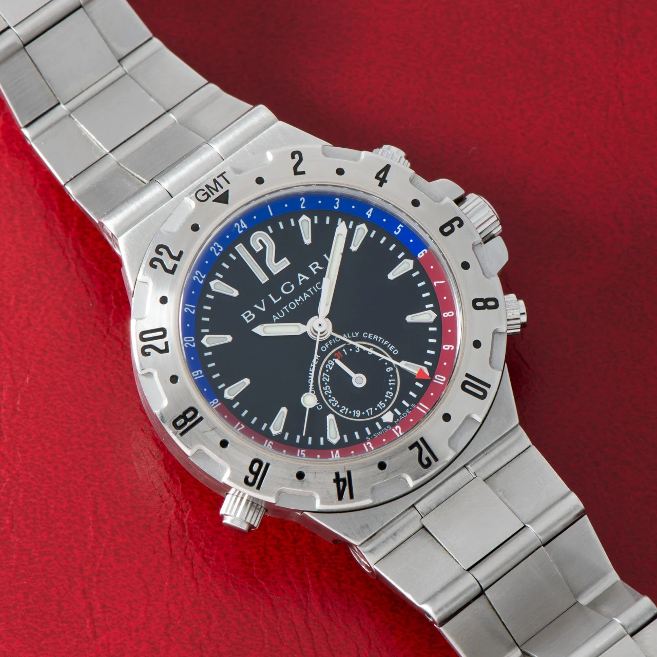 Bulgari Diagono 40992275 40 mm kol saati