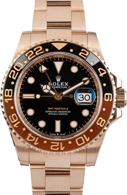 Rolex GMT-Master II Ref 126715 Everose 'Root Beer' 126715CHNR kol saati