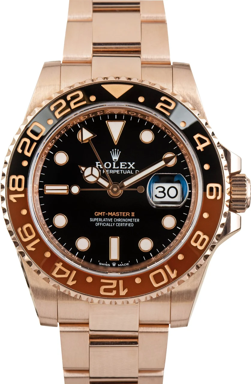 Rolex GMT-Master II Ref 126715 Everose 'Root Beer' 126715CHNR 40 mm kol saati