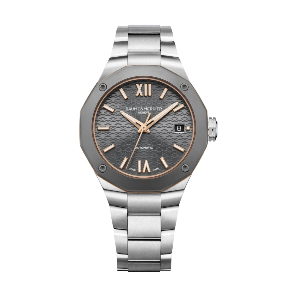 Baume Et Mercier Riviera 10661 Automatic Titanium 36mm - Grey on Bracelet M0A10661 36 mm kol saati