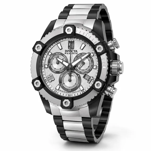 Invicta Soverix Swiss Ronda Z60 Caliber Watch - 50mm, Gunmetal, Steel (51283) kol saati