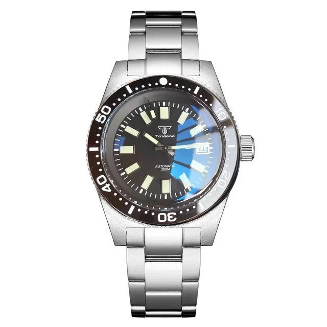 Tandorio Watch TD230 41mm 300m Diving AR Domed Sapphire NH35A 14:201447303#blue tandorio d
