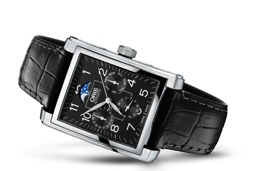 Oris Rectangular Complication 01 582 7658 4034-07 5 23 71FC 33 mm kol saati