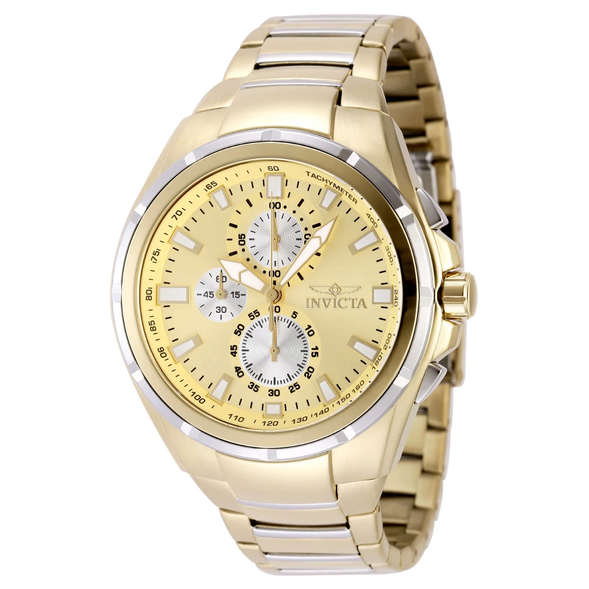 Invicta Sea Vulture Bathyal Watch - 46mm. Gold. Steel (49085) 46 mm kol saati