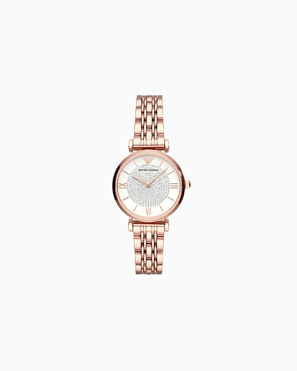 Emporio Armani Two-Hand Rose Gold-Tone Stainless Steel Watch AR11244 32 mm kol saati