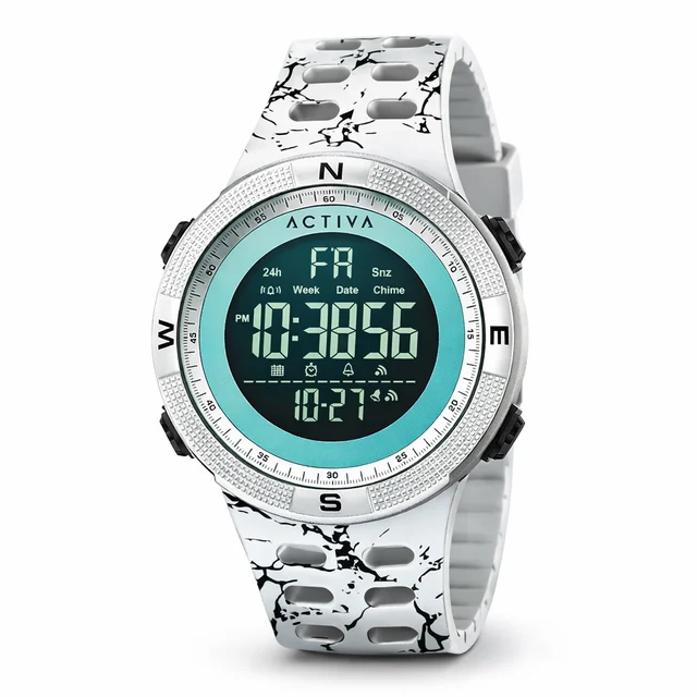Activa Summit X Invicta Digital Watch - 50mm, Camouflage, White (ACW1915MC-005) kol saati