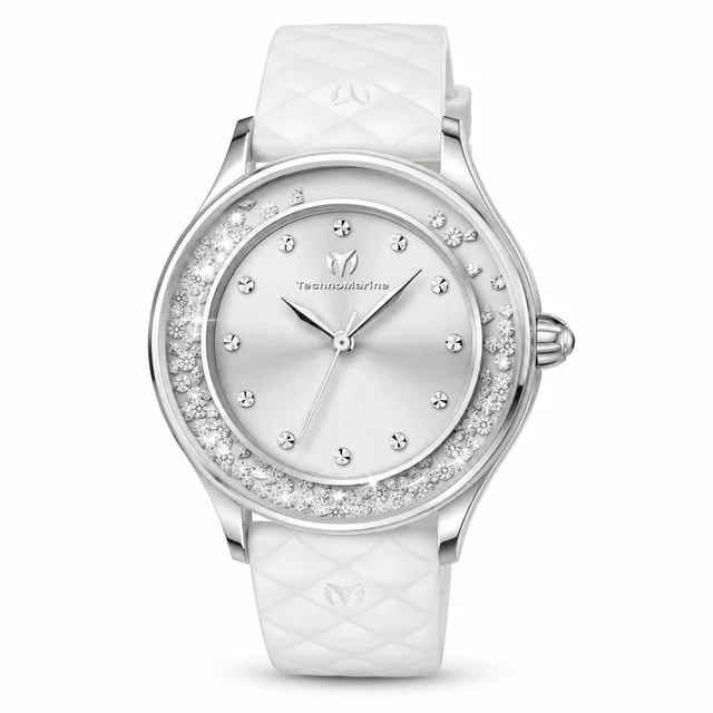 Technomarine Brillantezza Del Mare Watch - 34mm, White (TM-9026001) kol saati